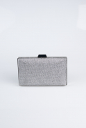Abendtasche Glitzernd Platin SH801