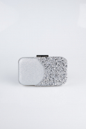 Abendtasche Silber V604