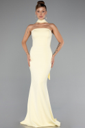 Gelb Abendkleid Lang ABU5097
