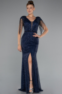 Abendkleid Lang Marineblau ABU5132