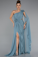 Standesamtkleid Lang Chiffon Minzgrün ABU5144