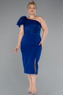 Sächsischblau Partykleid İn Übergröße Midi ABK2319