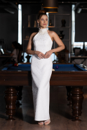 Standesamtkleid Midi Weiß ABK2399