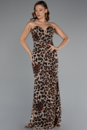 Abendkleid Lang Braun ABU5170