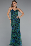 Abendkleid Lang Grün ABU5170