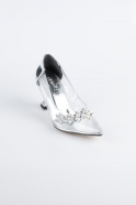 Stiletto Lackleder Silber ABR1055