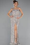 Abendkleid Lang Beige ABU5185