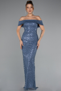 Abendkleid Lang Indigo ABU5186