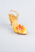 Party-Schuhe Satin Gelb AB1151