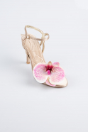 Party-Schuhe Satin Nerzbraun AB1151