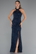 Abendkleid Lang Marineblau ABU5213