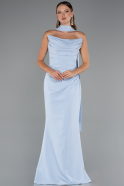Abschlusskleid Lang Eisblau ABU5216