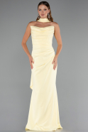 Abschlusskleid Lang Gelb ABU5216