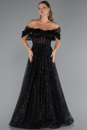 Abendkleid Lang Schwarz ABU5226