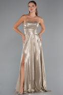 Gold Abschlusskleid Lang ABU4996