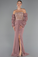 Abendkleid in Übergröße Lang Chiffon Zwiebelschale ABU5242