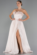 Standesamtkleid Lang Beige ABU4337
