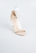 Party-Schuhe Lackleder Hautfarben ABR1157