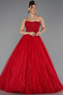 Abendkleid Lang Rot ABU5265