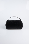 Abendtasche Laserschnitt Schwarz V351