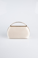 Abendtasche Satin Hautfarben V351