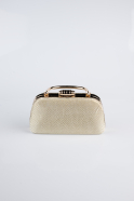 Abendtasche Gemustert Gold SH839
