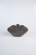 Platin Abendtasche Verputz SH831