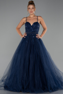 Abendkleid Lang Marineblau ABU5279
