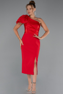 Rot Partykleid Midi ABK2249