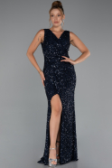 Abendkleid Lang Marineblau ABU5281