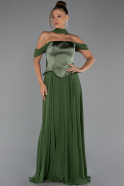 Grün Abendgarderobe İn Großen Größen Chiffon Lang ABU5551