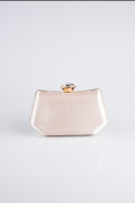 Abendtasche Satin Hautfarben SH812
