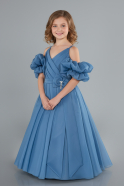 Abendkleid für Kinder Lang Indigo ABU4827