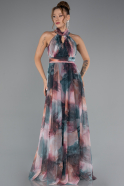 Zwiebelschale Abschlusskleid Lang ABU674