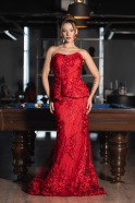 Abendkleid Lang Rot ABU5249