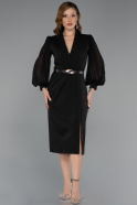 Partykleid Midi Schwarz ABK2462