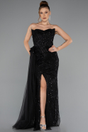 Abendkleid Lang Schwarz ABU6035