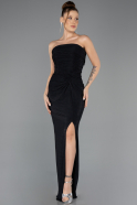 Abschlusskleid Lang Schwarz ABU5445