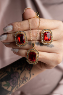Accessoire-Set Gold-Rot UK955