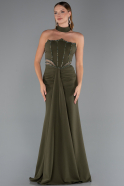 Abendkleid Lang Khaki ABU5476