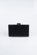 Abendtasche Gemustert Schwarz SH859