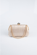 Abendtasche Laserschnitt Gold SH860