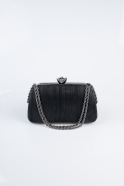 Abendtasche Laserschnitt Schwarz SH860