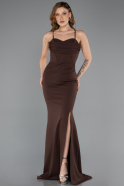 Abendkleid Lang Braun ABU5506