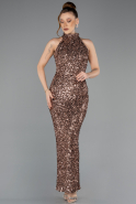 Kupfer Abendkleid Lang ABK2474