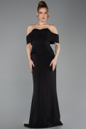 Standesamtkleid Lang Schwarz ABU5559