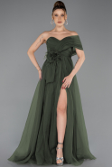 Abendkleid Lang Khaki ABU5528