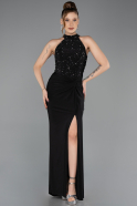 Abendkleid Lang Schwarz ABU5593