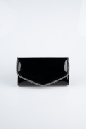Abendtasche Gespiegelt Schwarz KC118
