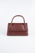 Abendtasche Leder Weinrot KC163